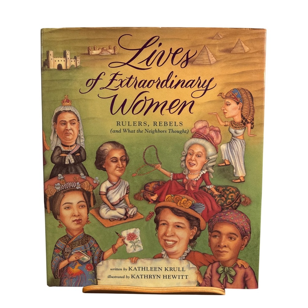 Signed Lives of Extraordinary Women Kathleen Krull Hardcover History Book 2000